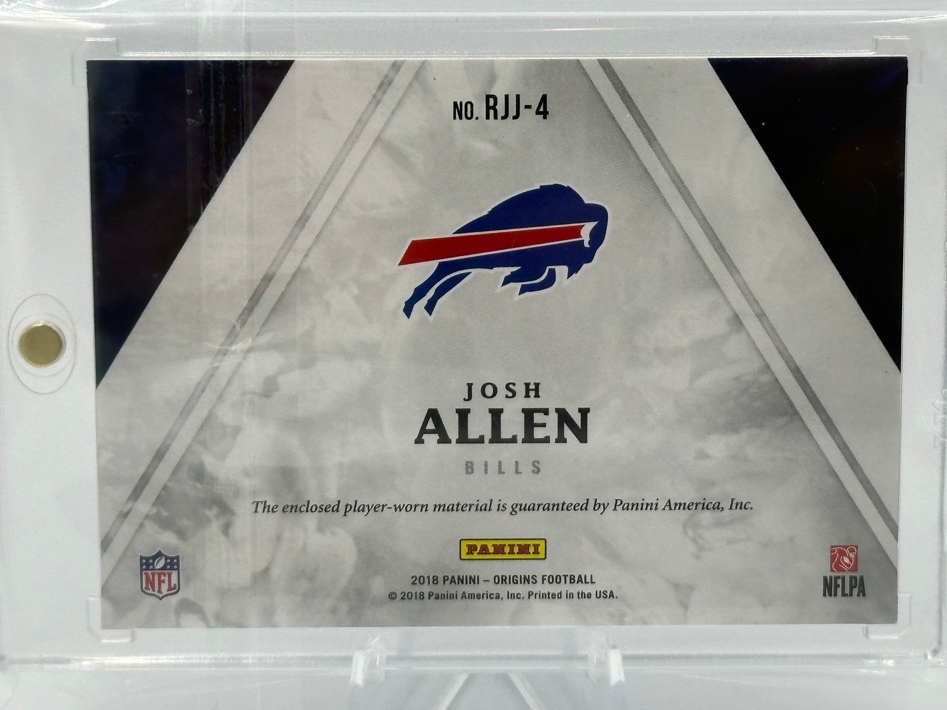 2018 Panini Origins #RJJ-4 Josh Allen Rookie Jumbo Jerseys