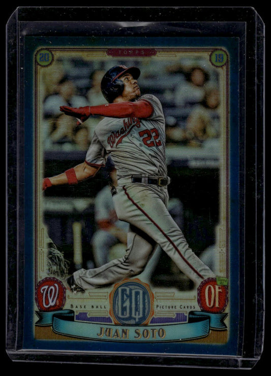 2019 Topps Gypsy Queen #57 Juan Soto Chrome Box Topper Indigo #/150