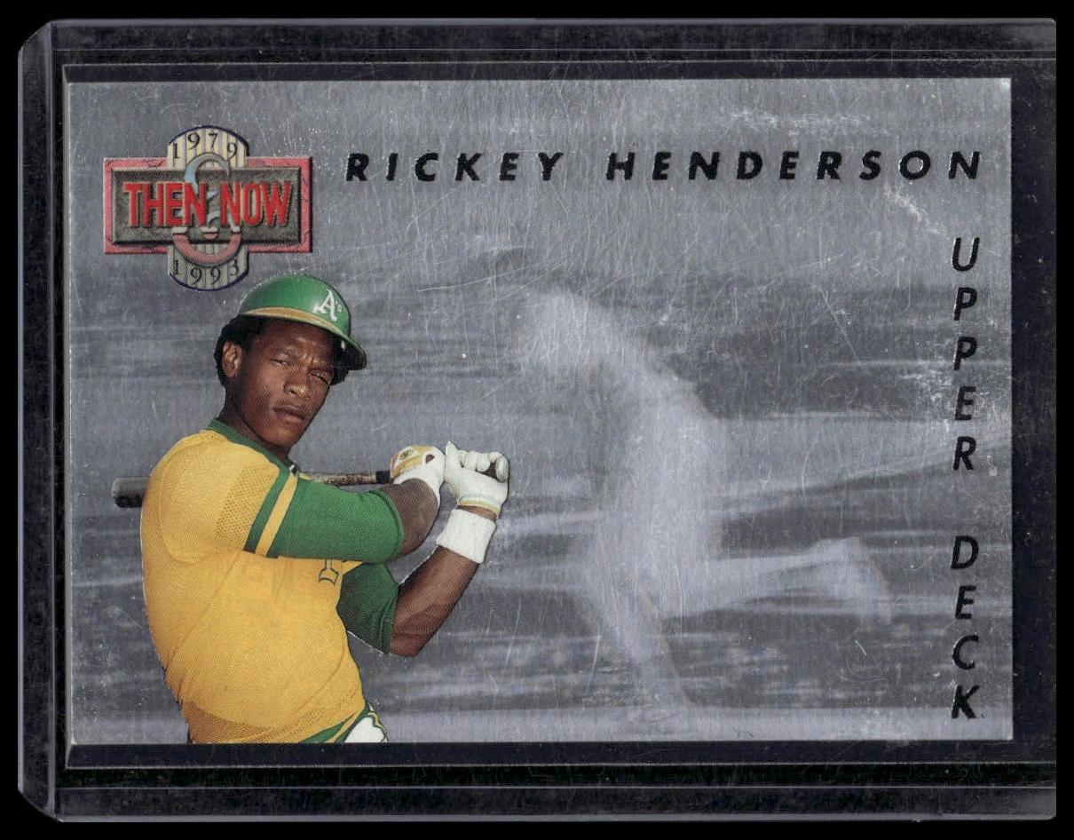 1993 Upper Deck #TN3 Rickey Henderson Then and Now