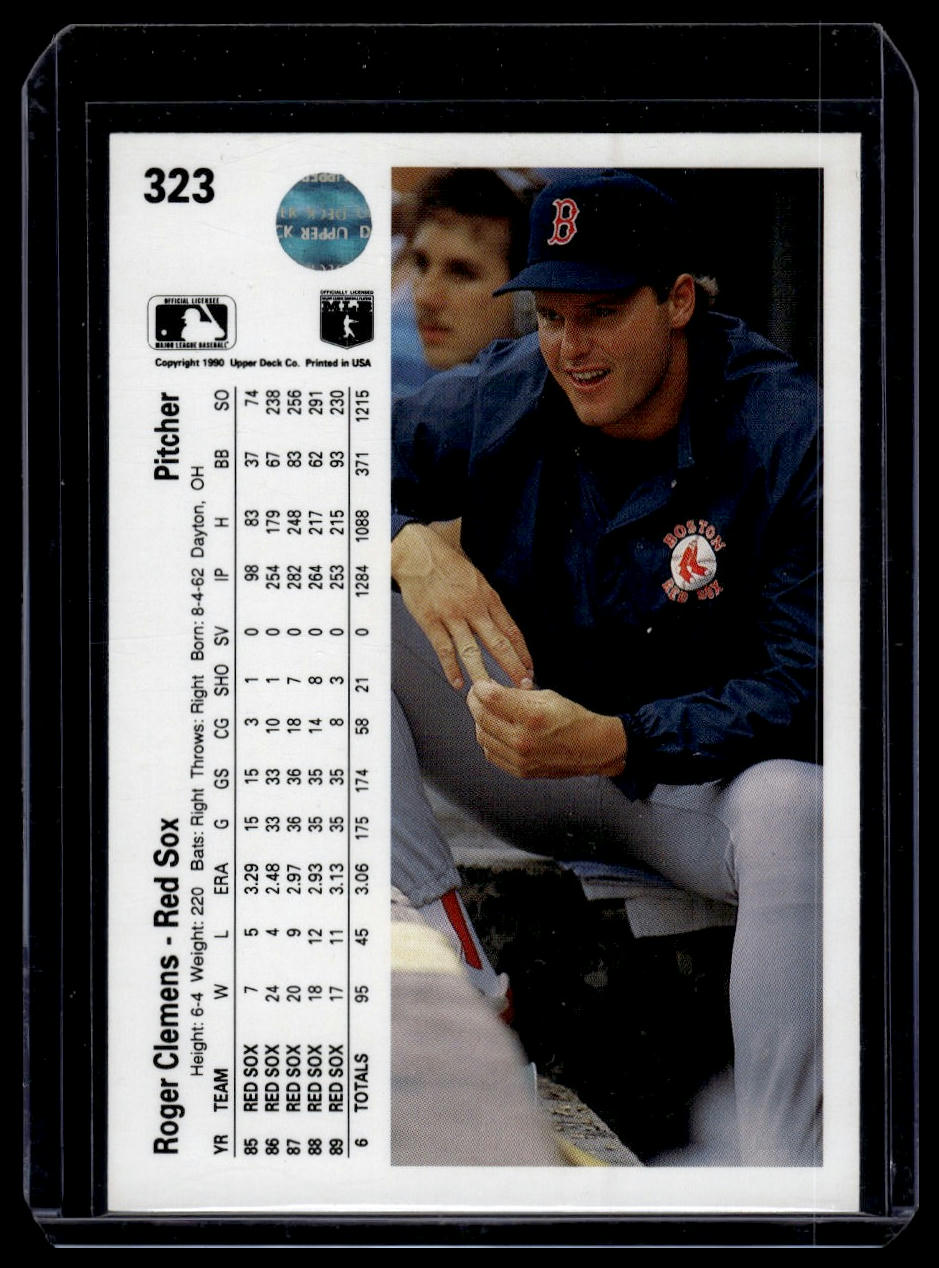 1990 Upper Deck #323 Roger Clemens