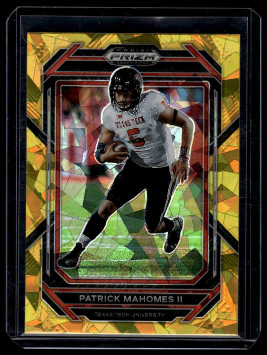 2023 Panini Prizm Draft Picks #81 Patrick Mahomes II Prizms Gold Ice