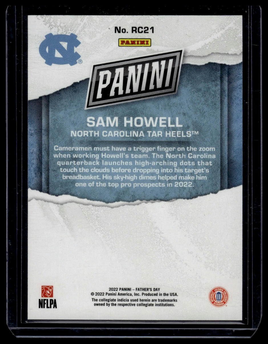 2022 Panini Father's Day #RC21 Sam Howell Rookies Red #/99