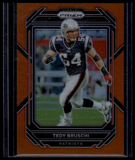 2022 Panini Prizm #206 Tedy Bruschi Orange #/249