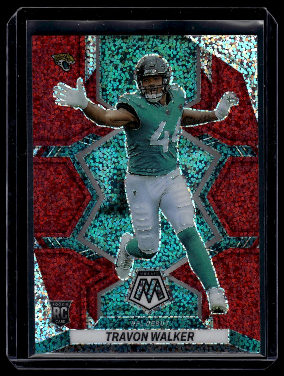 2022 Panini Mosaic #286 Travon Walker Sparkle Red