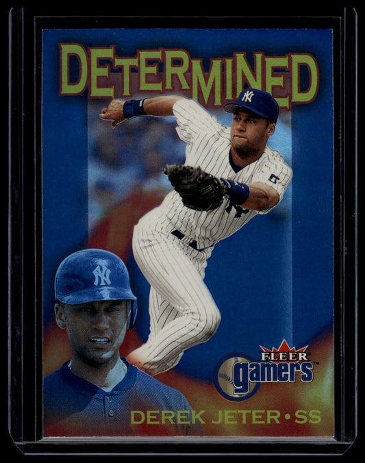 2000 Fleer Gamers #3D Derek Jeter Determined