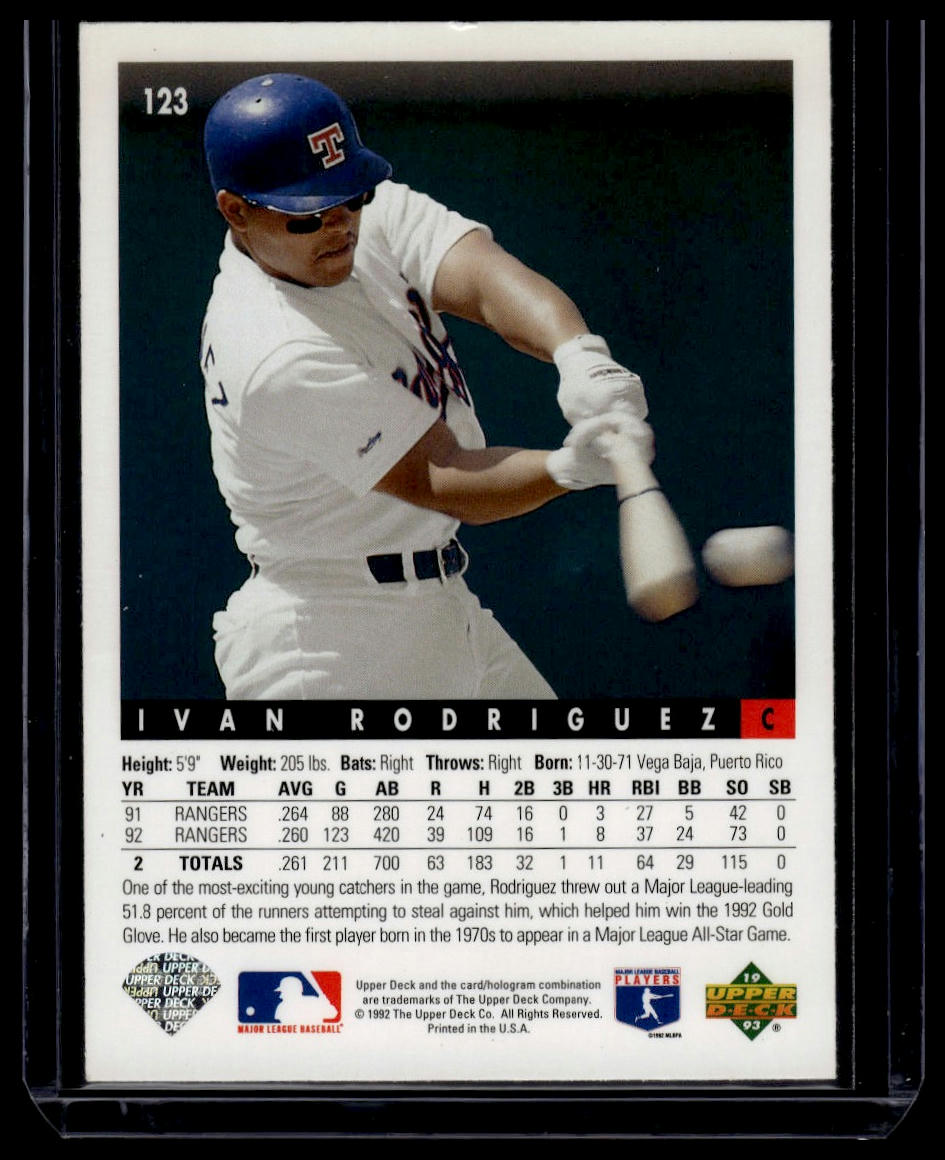 1993 Upper Deck #123 Ivan Rodriguez