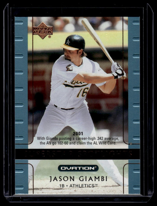 2002 Upper Deck Ovation #102 Jason Giambi Silver