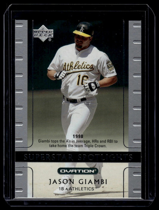 2002 Upper Deck Ovation #100 Jason Giambi Silver