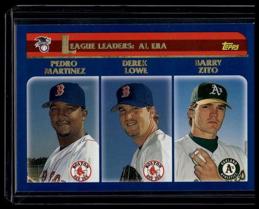 2003 Topps #341 American League ERA Leaders