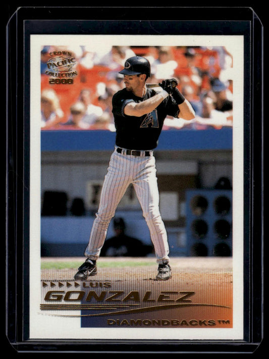 2000 Pacific Crown Collection #15 Luis Gonzalez Platinum Blue #/67