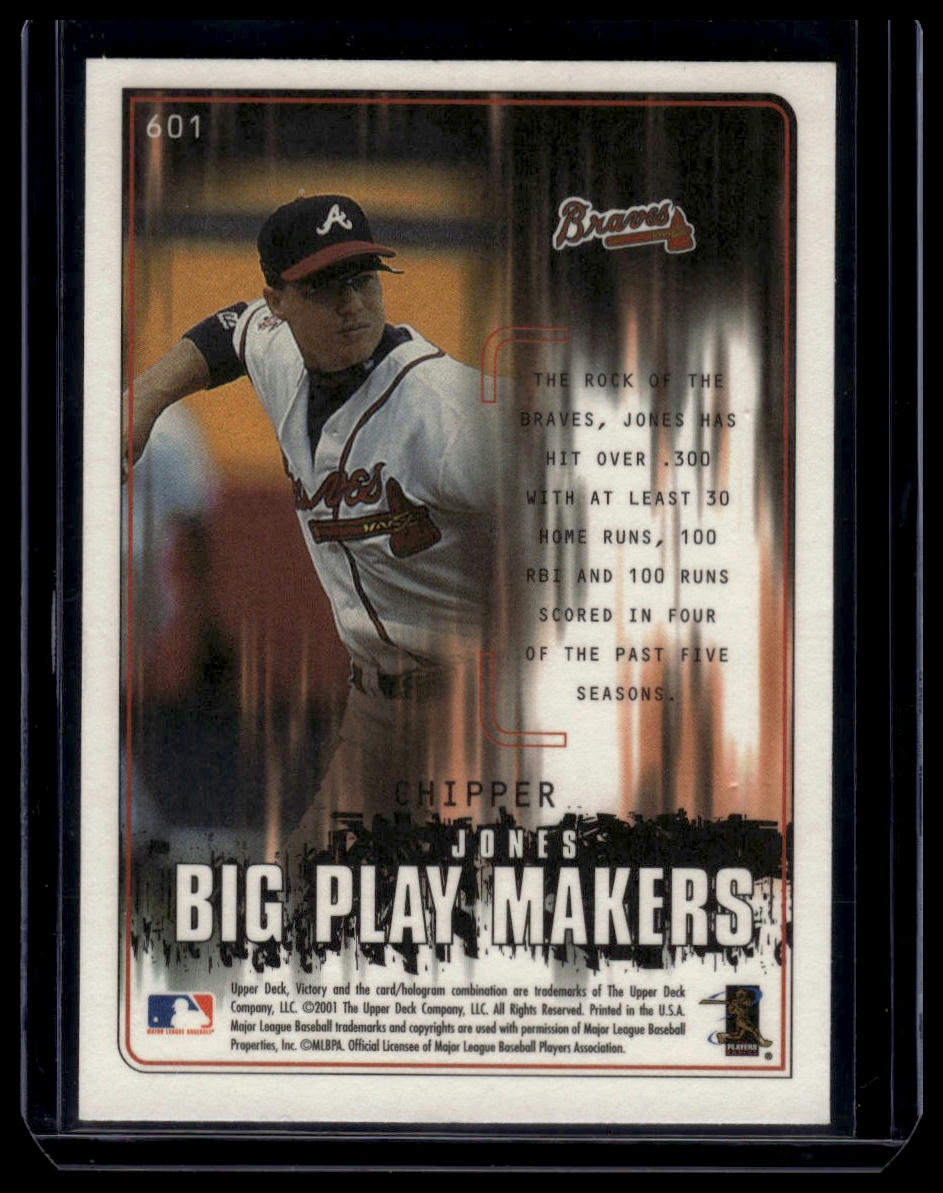 2001 Upper Deck Victory #601 Chipper Jones