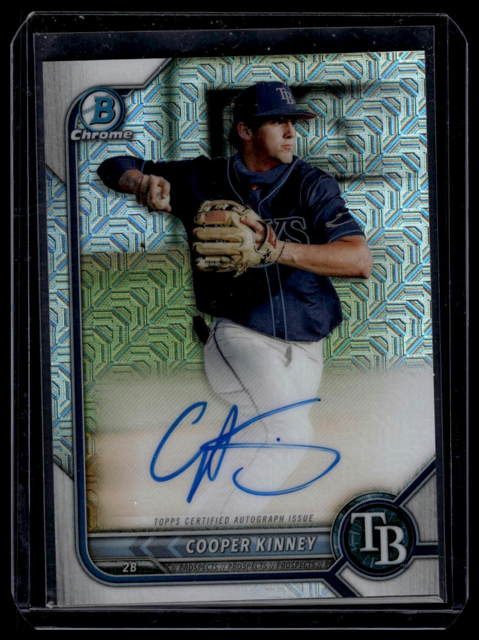 2022 Bowman #BMA-CK Cooper Kinney Chrome Prospect Autographs Mojo Refractor