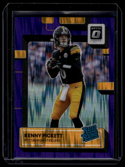 2022 Donruss Optic #201 Kenny Pickett Purple Shock