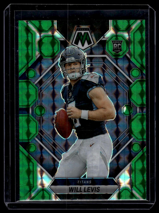 2023 Panini Mosaic #377 Will Levis Green Mosaic