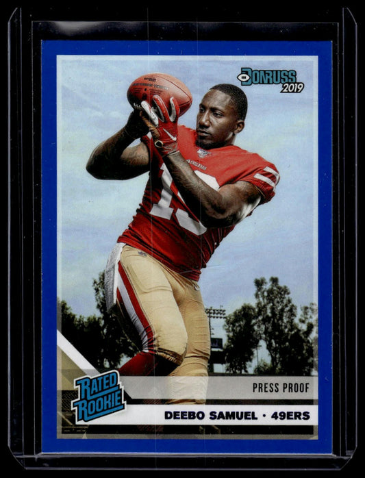 2019 Donruss #317 Deebo Samuel Press Proof Blue