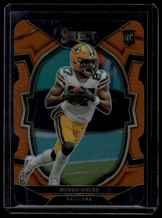 2022 Panini Select #54 Romeo Doubs Orange Prizm Die Cut #/199