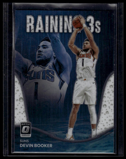 2022-23 Donruss Optic #9 Devin Booker Raining 3s Holo