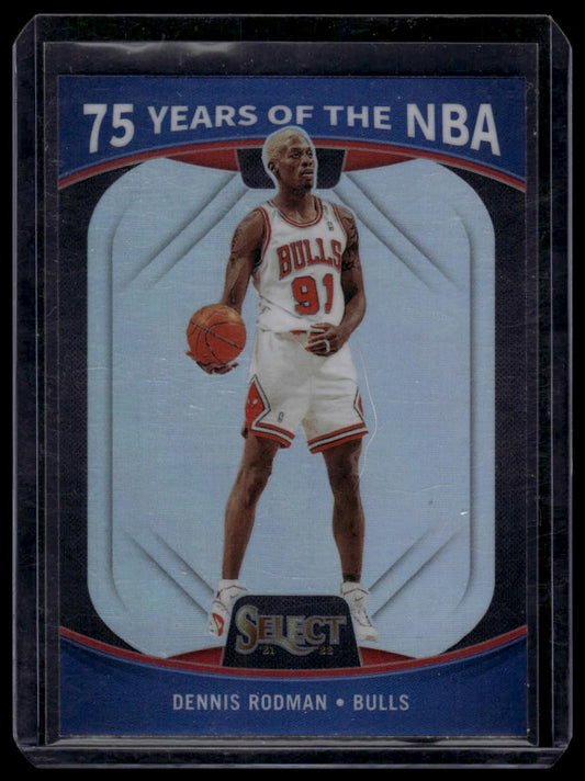 2021-22 Panini Select #69 Dennis Rodman 75 Years of the NBA