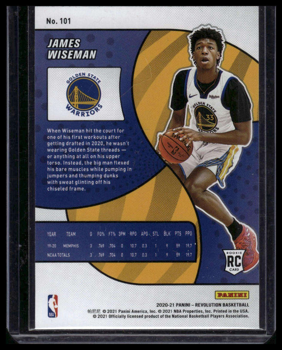 2020-21 Panini Revolution #101 James Wiseman