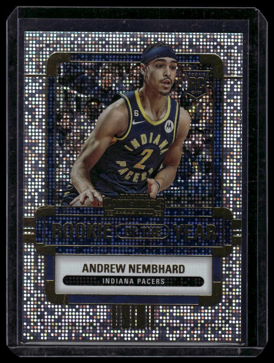 2022-23 Panini Contenders #17 Andrew Nembhard Rookie of the Year Contenders