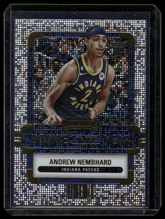 2022-23 Panini Contenders #17 Andrew Nembhard Rookie of the Year Contenders