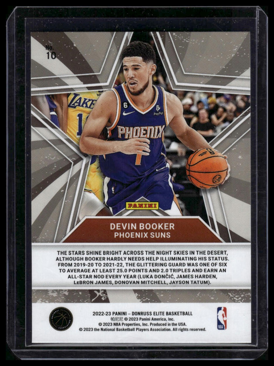 2022-23 Donruss Elite #10 Devin Booker Star Status