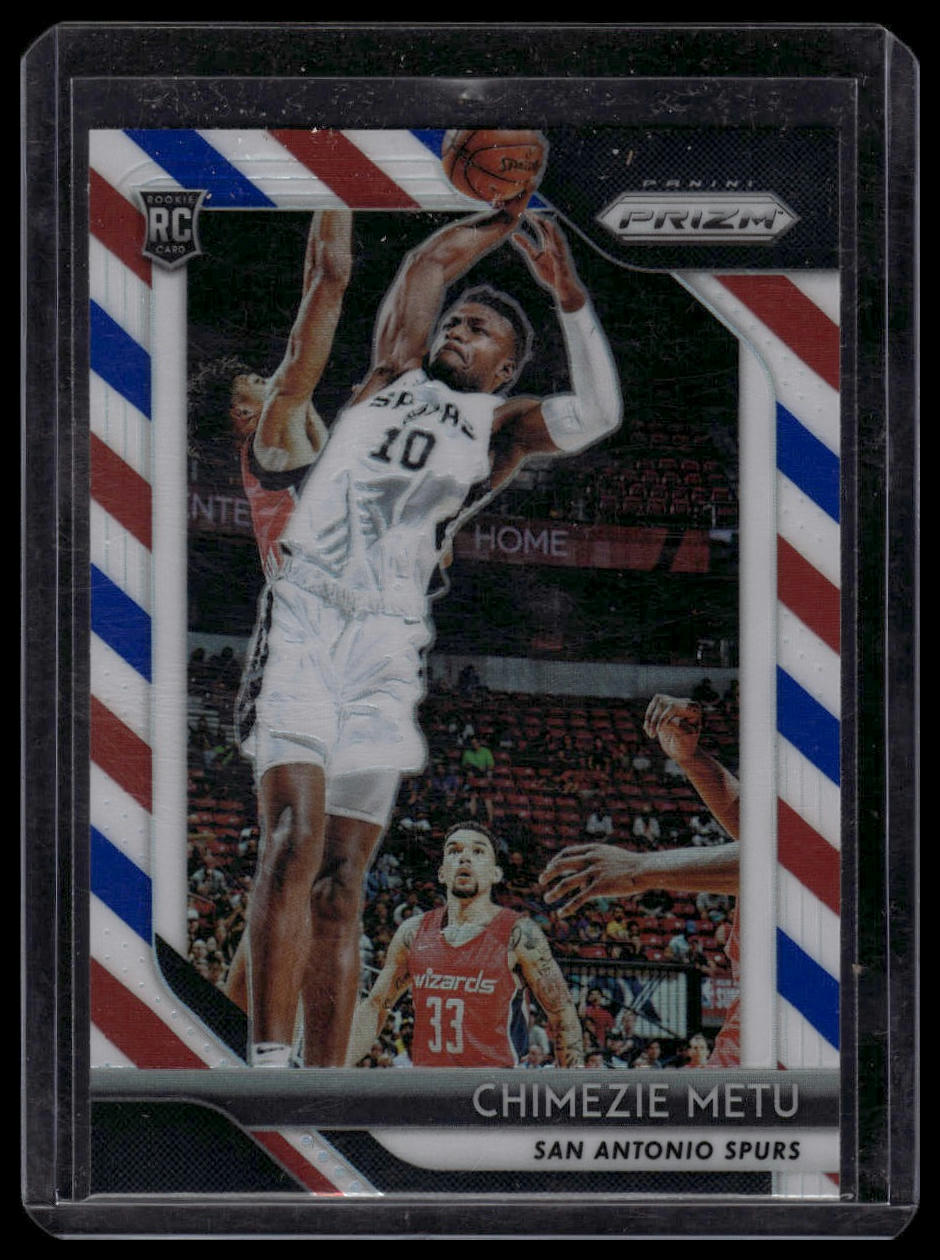 2018-19 Panini Prizm #241 Chimezie Metu Prizms Red White and Blue