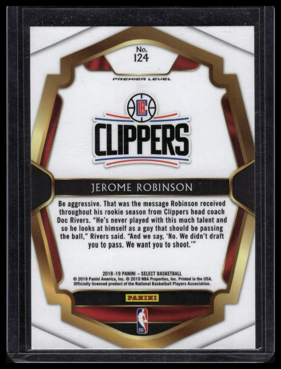 2018-19 Panini Select #124 Jerome Robinson