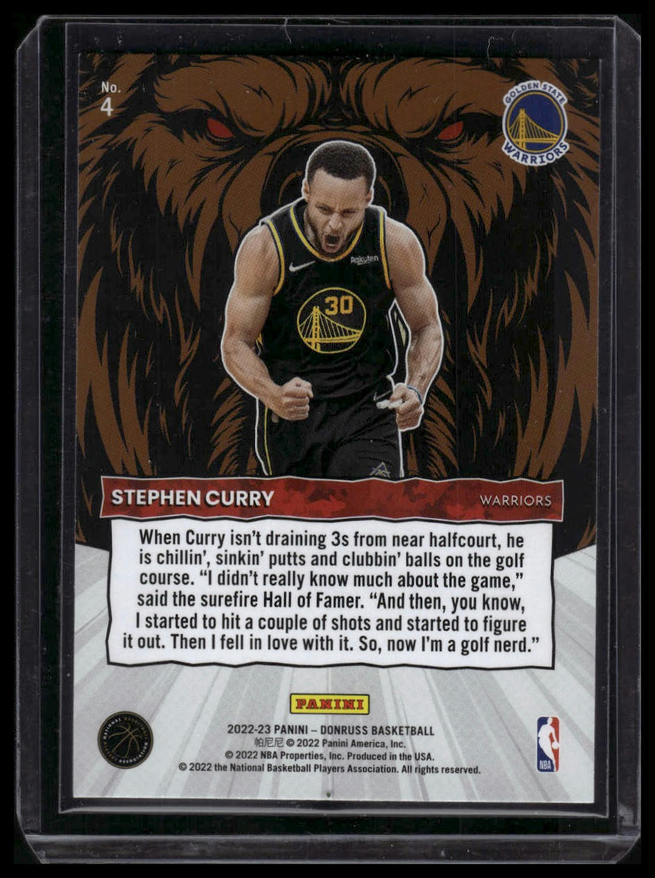 2022-23 Donruss #4 Stephen Curry Unleashed