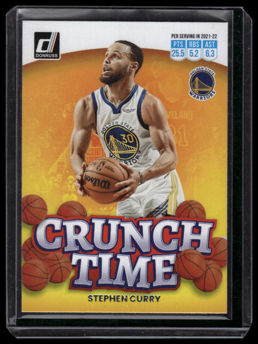 2022-23 Donruss #4 Stephen Curry Crunch Time Purple Press Proof