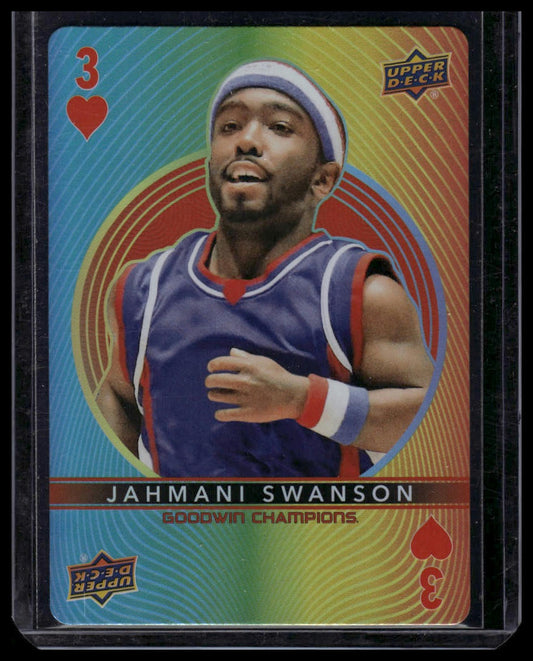 2022 Upper Deck Goodwin Champions #3 Jahmani Swanson Playing Cards