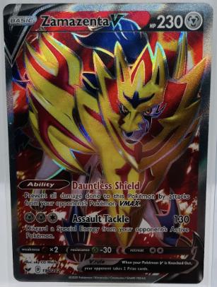 SWSH01: Sword & Shield Base Set #196/202 Zamazenta V (Full Art)