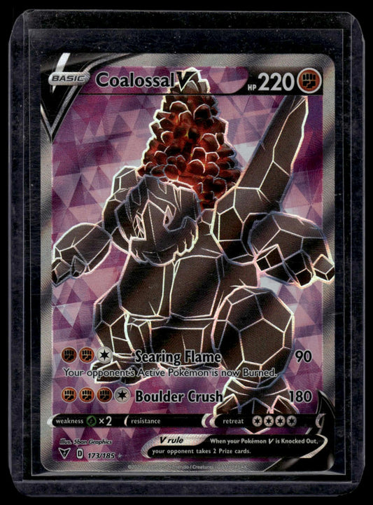 SWSH04: Vivid Voltage #173/185 Coalossal V (Full Art)